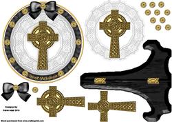 Celtic Cross Plate Card 1