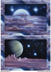 Space Scenes - Framed Backgrounds/card Fronts