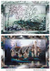 Scenic Framed Backgrounds 5