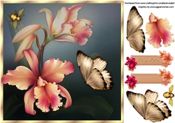 Delicate Orchid - Card Front with Step-by-Step