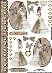 Lovely in Lace - A6 Toppers with Step by Step