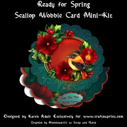 Ready for Spring - Scallop Shaped Wobble Card Mini-Kit