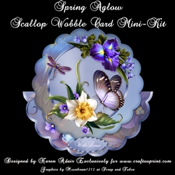 Spring Aglow - Scallop Wobble Card Mini-Kit