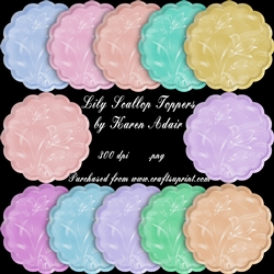 Lily Scallop Toppers