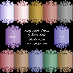 Fancy Swirl Toppers