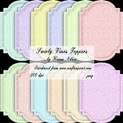 Swirly Vines Toppers