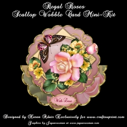 Regal Roses - Scallop Wobble Card Mini-Kit