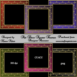 Art Deco Square Frames