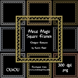 Metal Magic Square Frames
