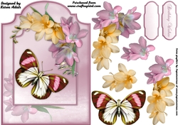 Freesia Frenzy - Shaped Card Front with Step-by-Step