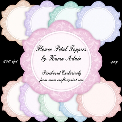 Flower Petal Shaped Toppers