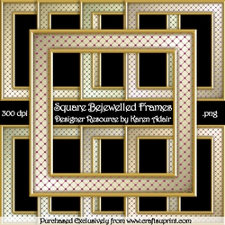Square Bejewelled Frames
