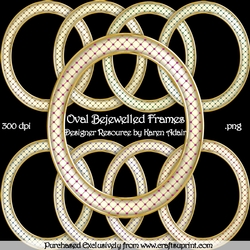 Oval Bejewelled Frames