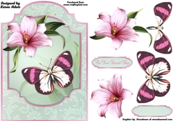 Lively Lily Shaped Card Front with Step-by-Step