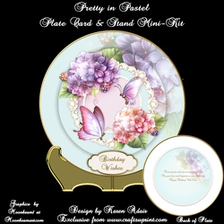 Pretty In Pastel - Plate Card Mini-Kit