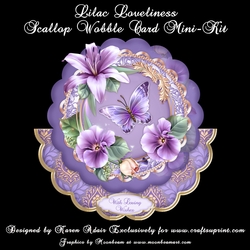 Lilac Loveliness Scallop Wobble Card Mini-Kit