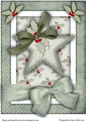 A Christmas Star A4 Card Front