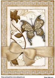 Butterfly Bliss A4 Card Front