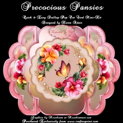 Precocious Pansies - Quick & Easy Pop-out Card Mini-Kit
