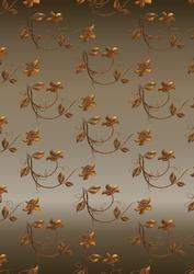 Elegant Floral in Brown & Gold