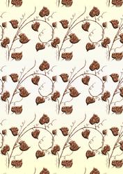 Ivy Swirls - Copper & Cream