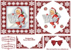 Santa News Arrow Head Shaped Quadro Corner Stacker