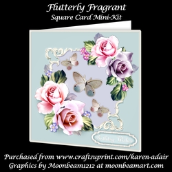 Flutterly Fragrant - Square Card Front Mini-Kit