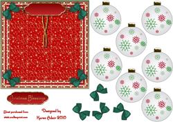 3D Bauble Embellishment and Card Front