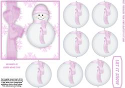 3D Snowlady and Card Front