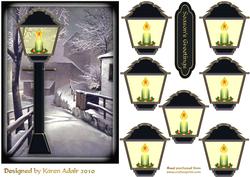 A Christmas Lantern to Light Your Way 3D Embellishment