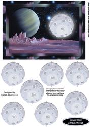 Out of This World 3D Embellishment & Card Front