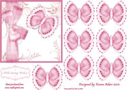 3D Butterfly Embellsihment 2 and Card Front