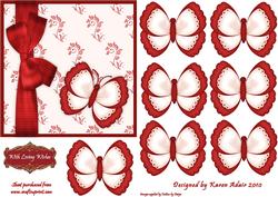 3D Butterfly Embellsihment 3 and Card Front