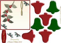 3D Christmas Bell 2 and Card Front
