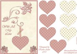 3D Heart and Card Front 2