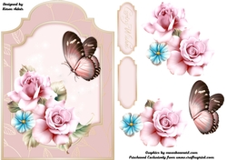 Rose Surprise - Shaped Card Front with Step-by-Step