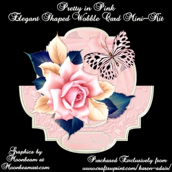 Pretty in Pink - Elegant Shaped Wobble Card Mini-Kit