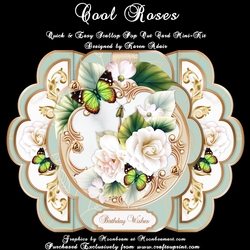Cool Roses - Quick & Easy Pop-out Card Mini-Kit