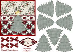 3D Christmas Tree 2 and Card Front