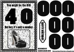 3D 40th Embellishment 2 and Card Front