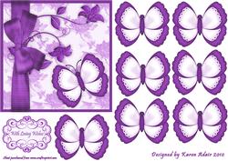 3D Butterfly Embellsihment 4 and Card Front