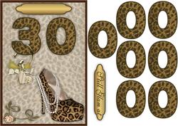 3D 30th Embellishment 3 and Card Front