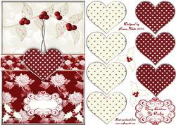 3D Christmas Heart and A5 Card Front