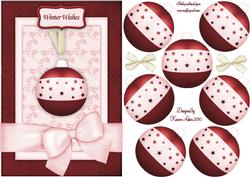 3D Bauble Embellishment 4 and Card Front