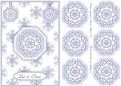 3D Snowflake Embellishment and Card Front
