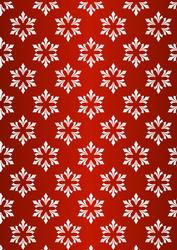Snowflake on Red Metallic Gradient