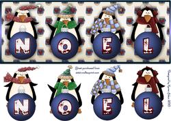 The Penguin's Noel Step by Step Card Front