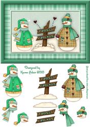 Frosty Friends the Snowmen 2 Step by Step Card Front