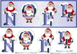 Santa's Noel Large Dl Card 2 with Step by Step