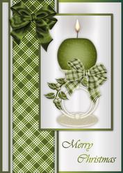 Christmas Candle 4 - A4 Card Front
